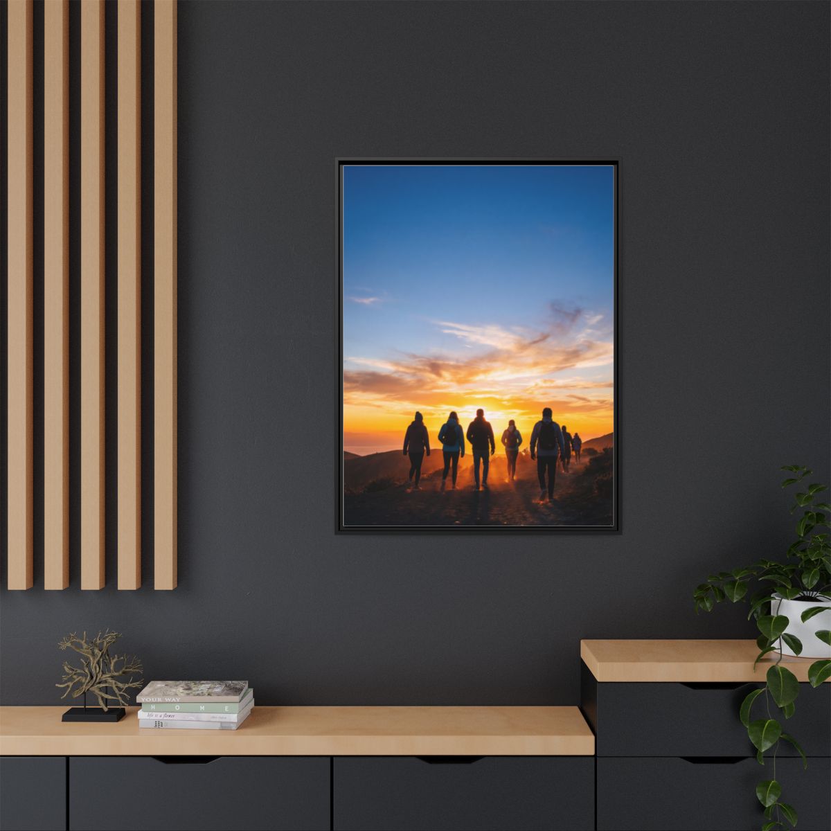 Matte Canvas, Framed - Epic Dawn Trek