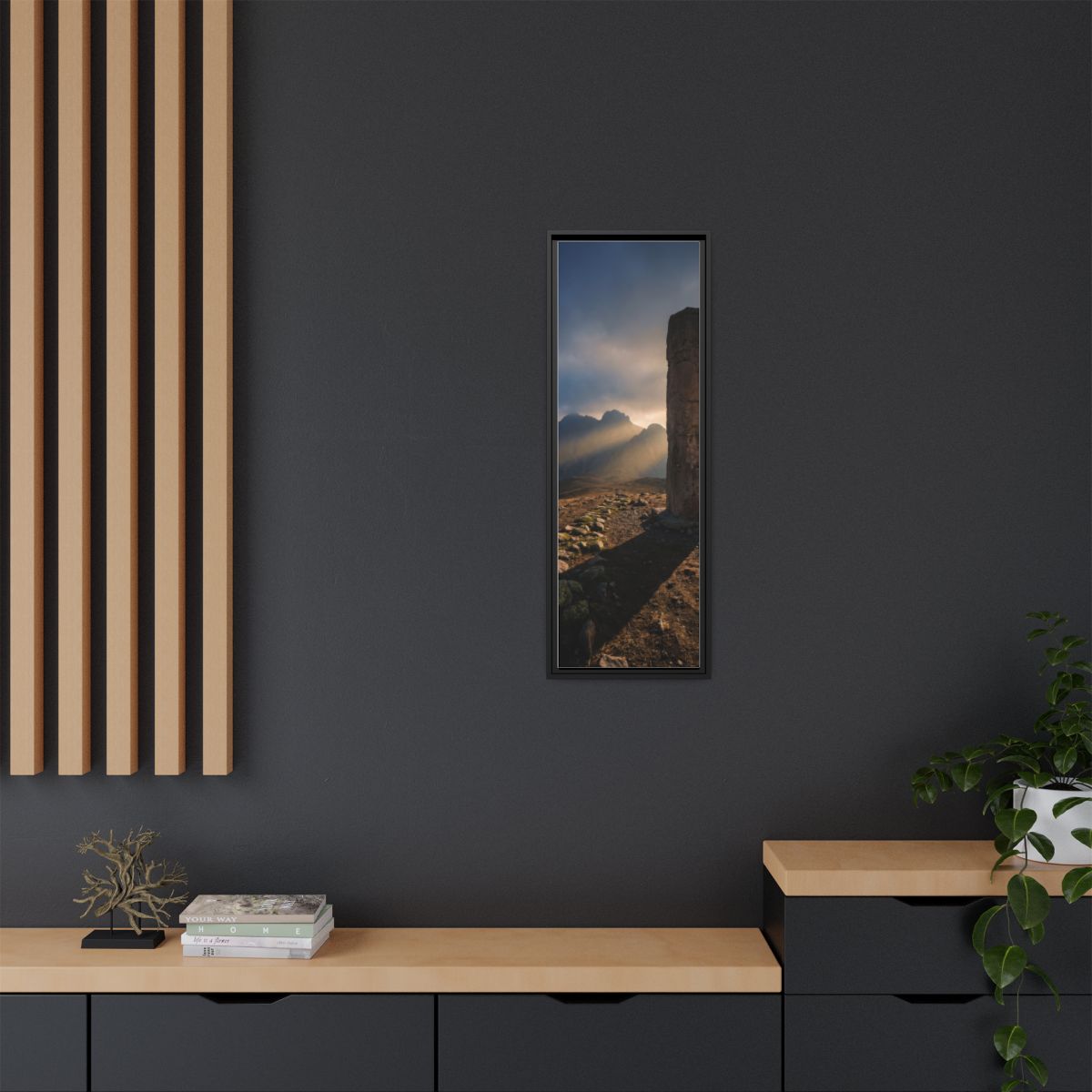 Framed Matte Canvas - Sun Peak