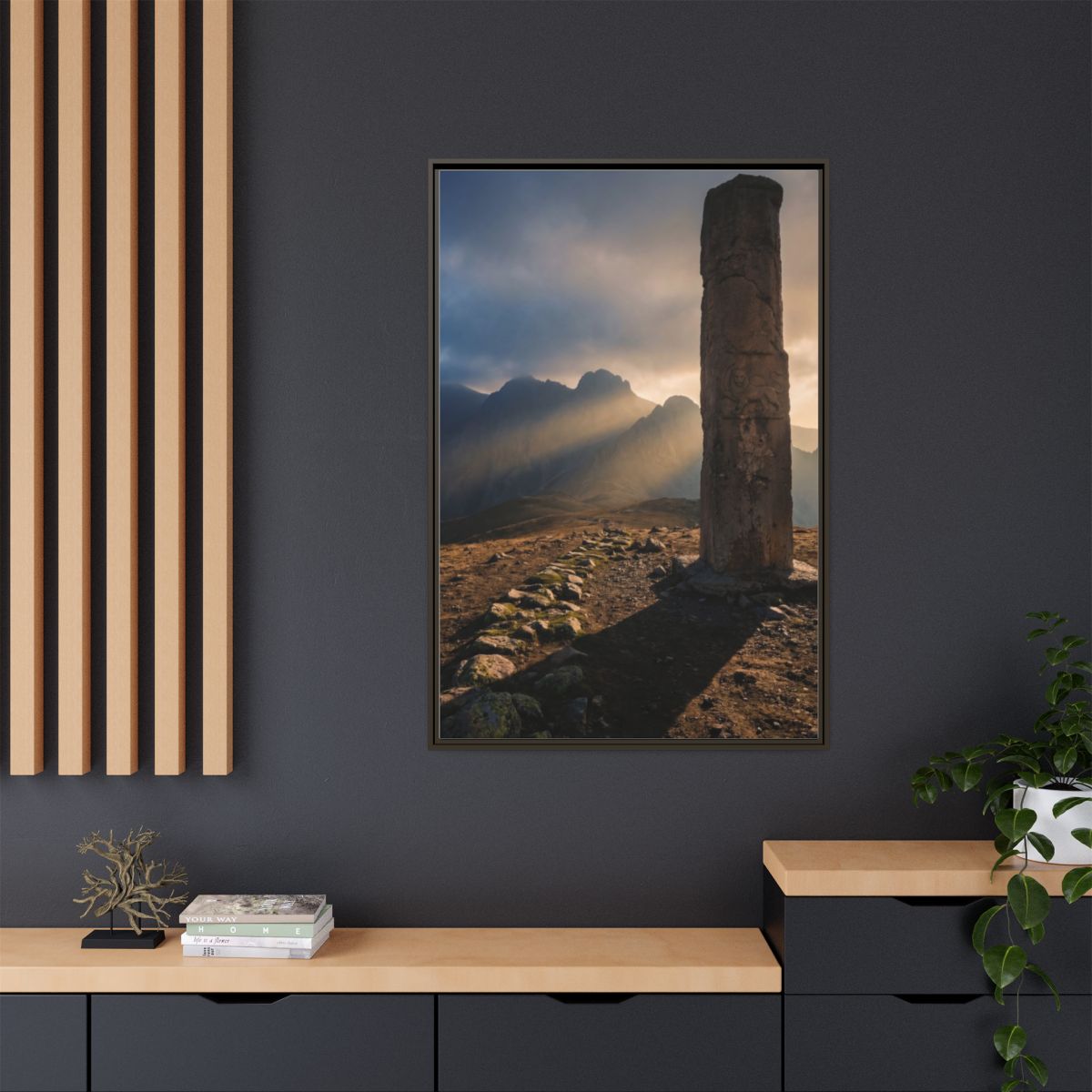 Matte Canvas, Framed - Mystic Monolith Ancient Persian... |...