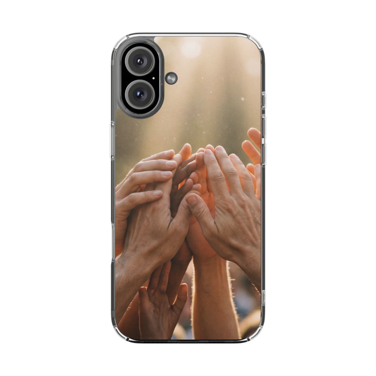Clear Impact-Resistant Cases - Golden Rays of Unity Wall Art...