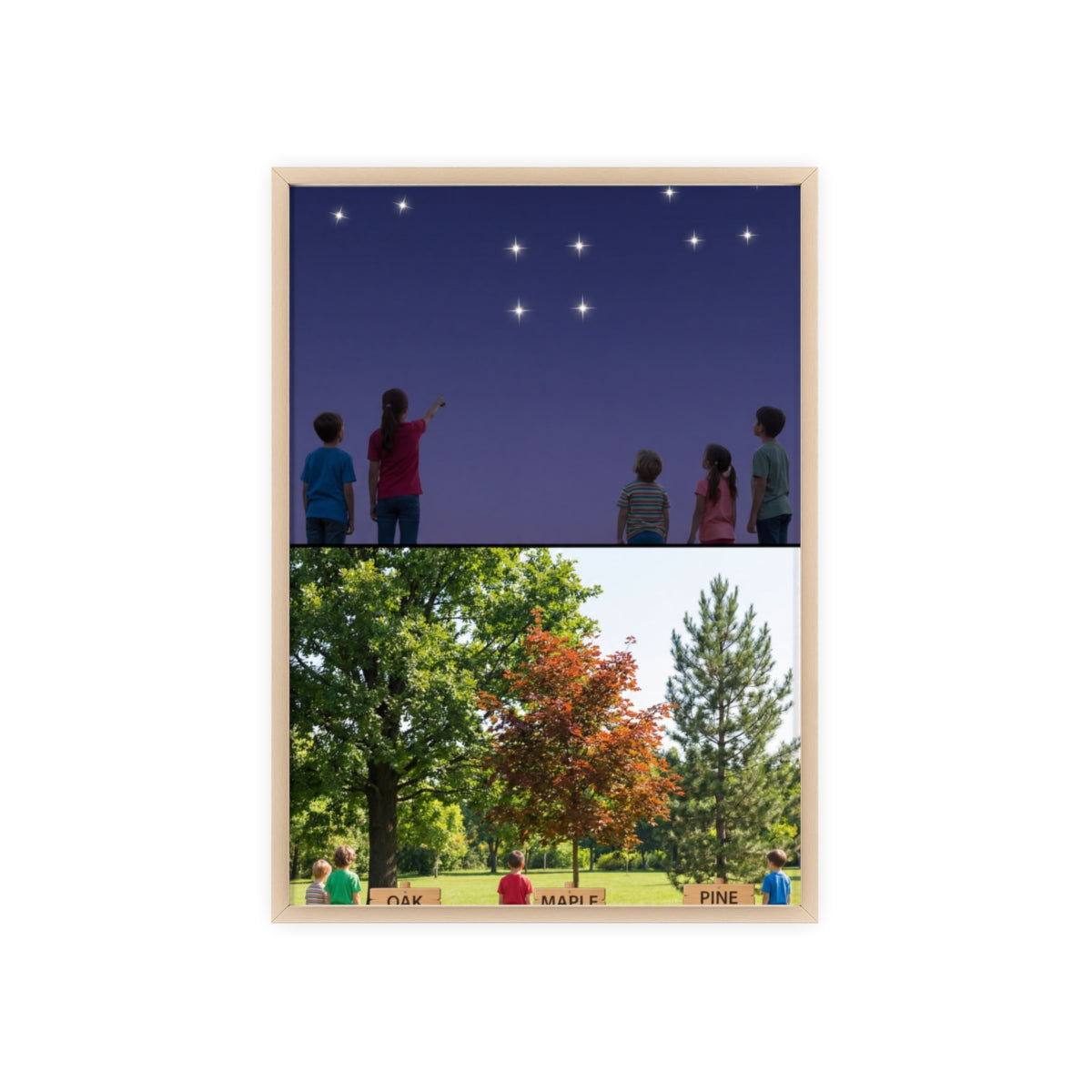 Wooden Framed Poster - Wonder — Portrait