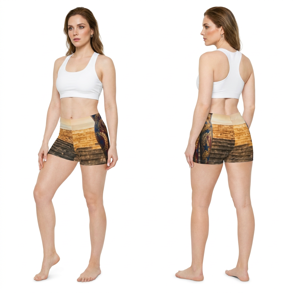 Classical Goddess Bronze Art Women's Shorts