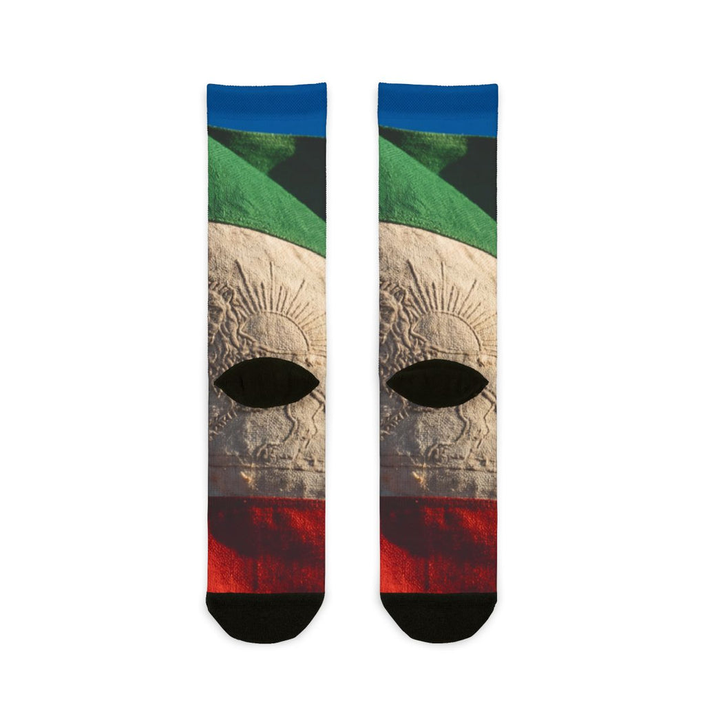 Sublimation Crew Socks - Vintage Persian Lion and Sun Flag...