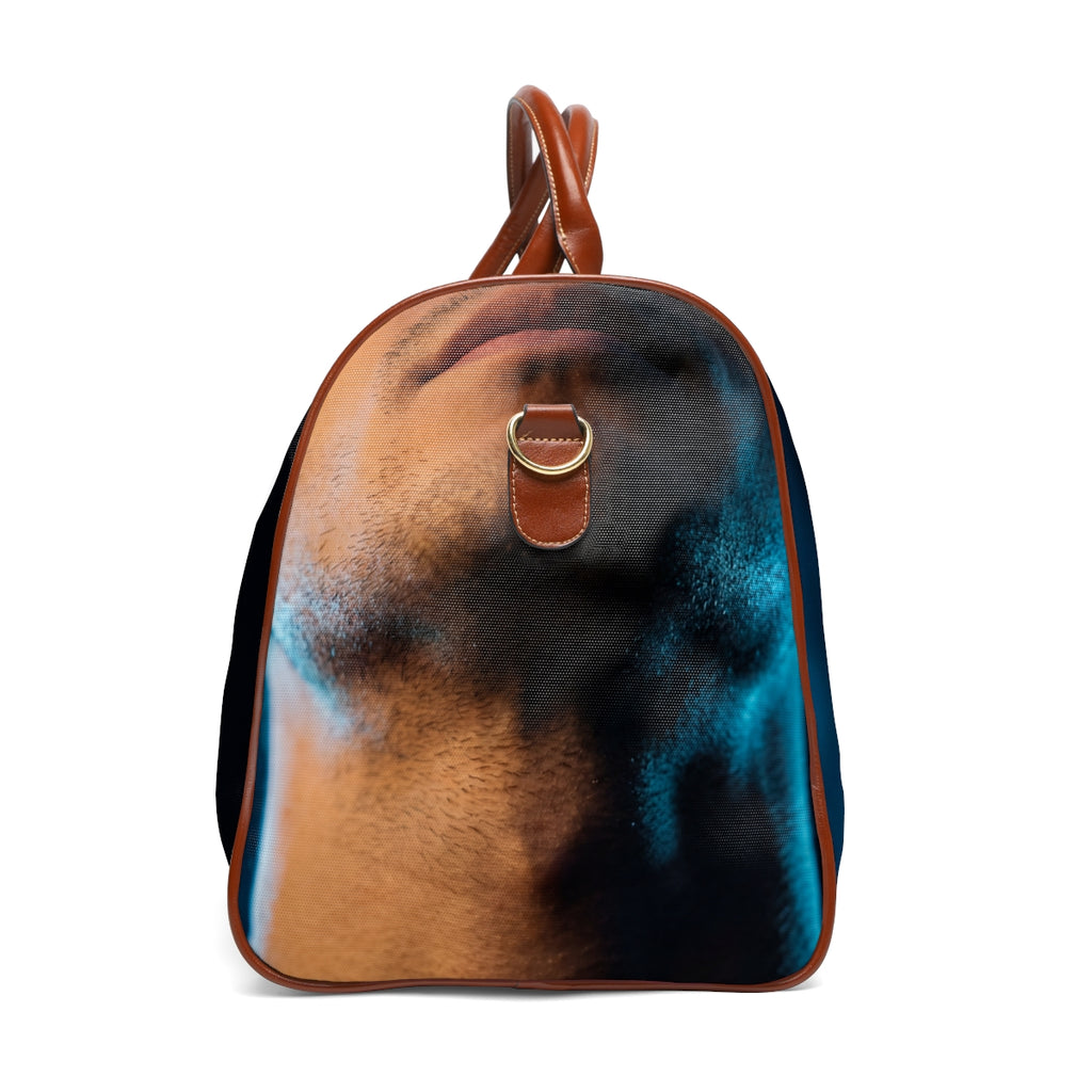 Waterproof Travel Bag - Neon Horizon Portrait | Echovira...