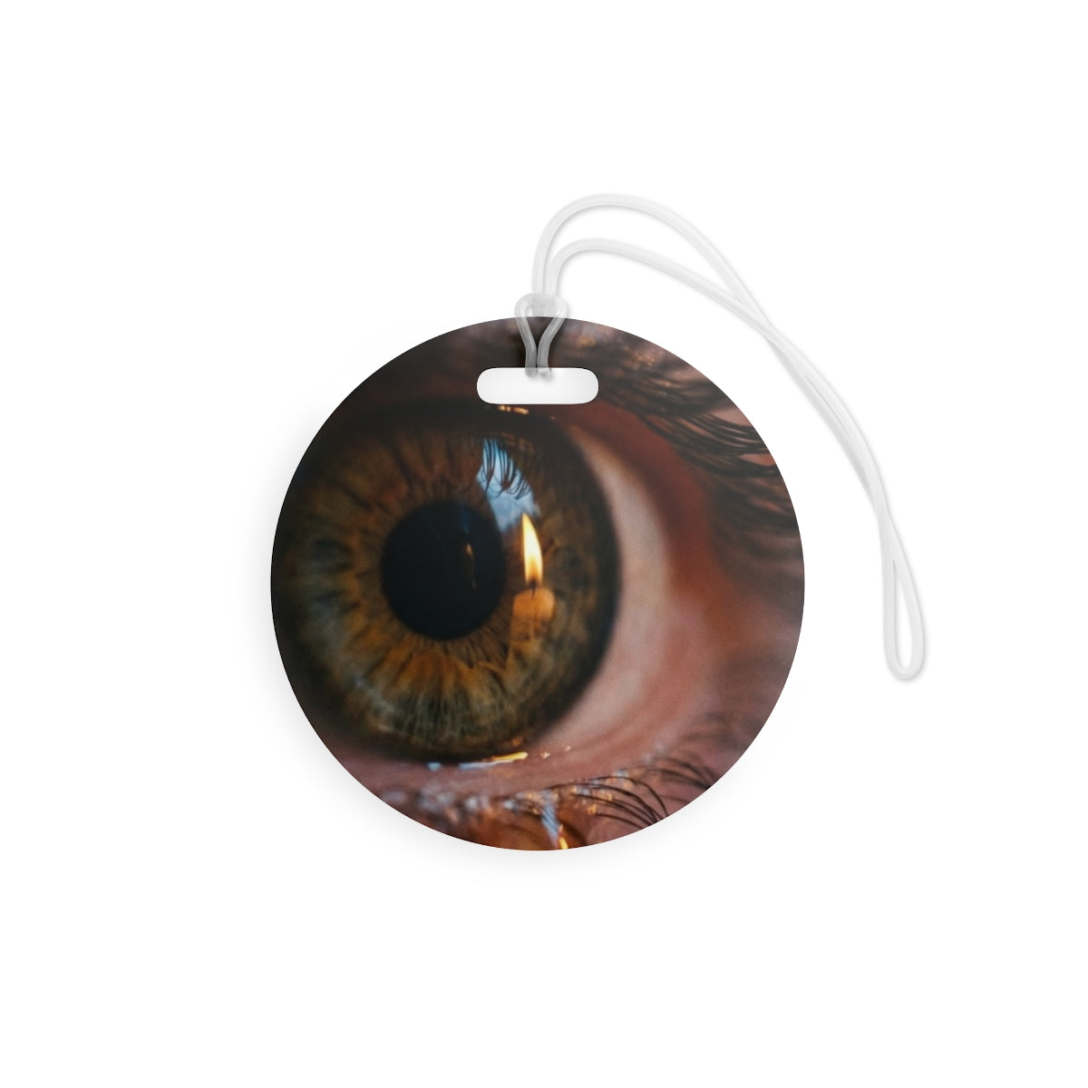 Luggage Tags - Amber Iris Reflection Fine Art Print |...