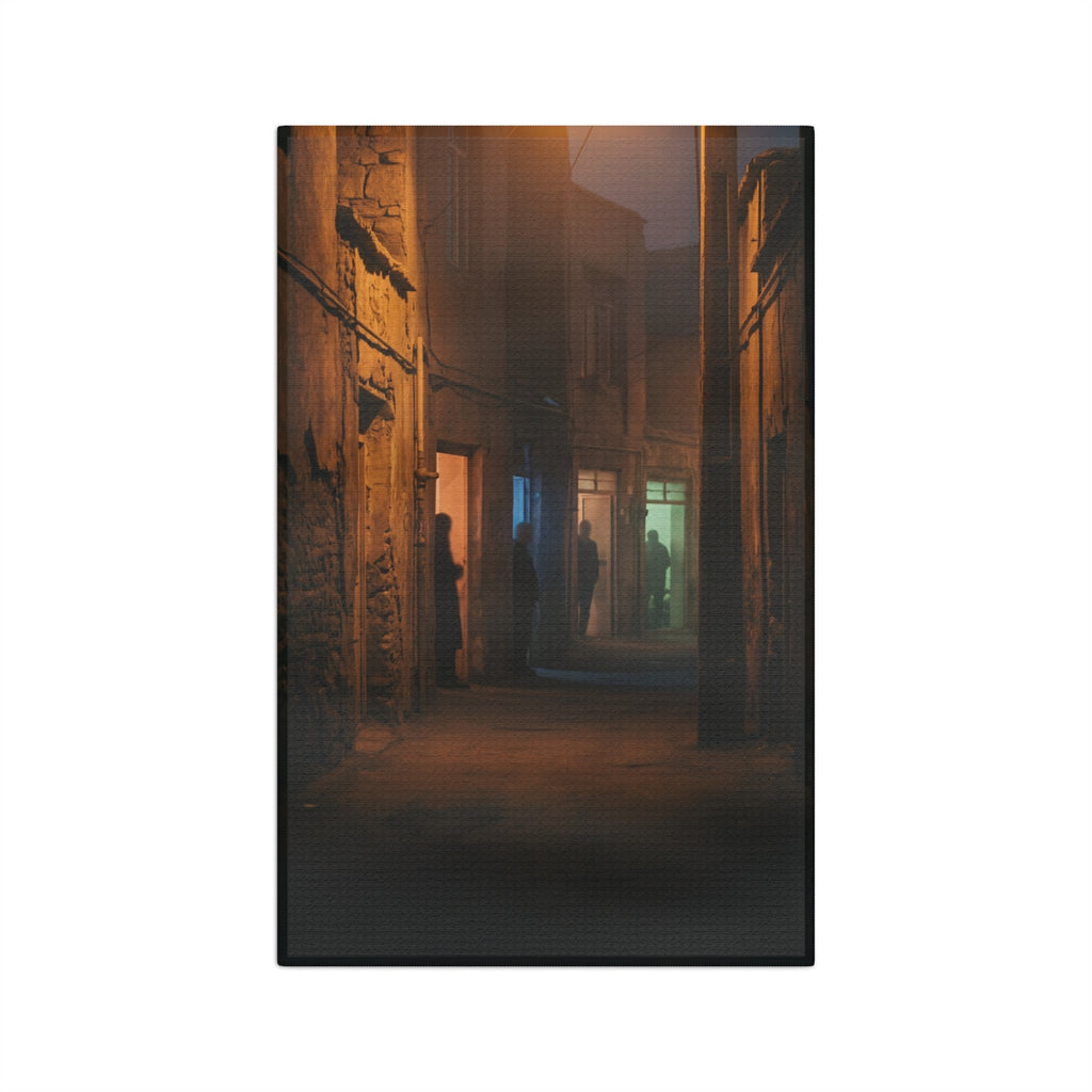 Microfiber Tea Towel - Midnight Bistro Glow | Echovira...