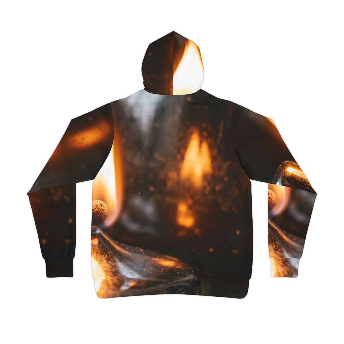 Athletic Hoodie - Embers & Chrome Moody Matchlight Art |...