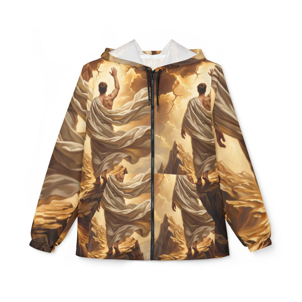Men's Windbreaker Jacket Celestial Mountain Art