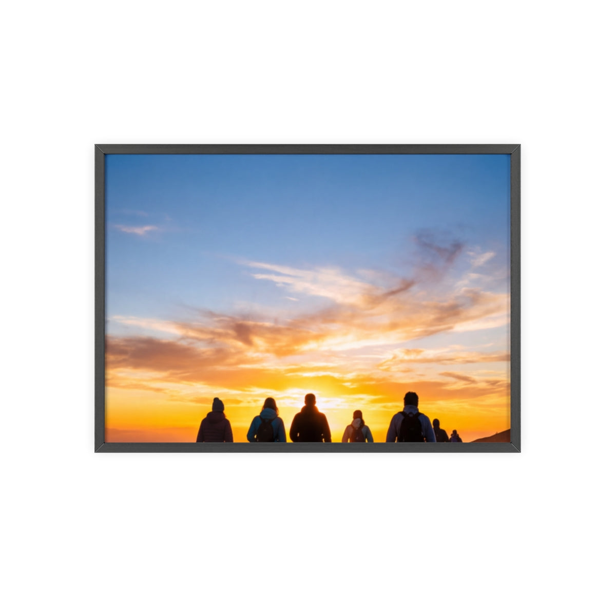 Posters with Wooden Frame - Sunrise Journey