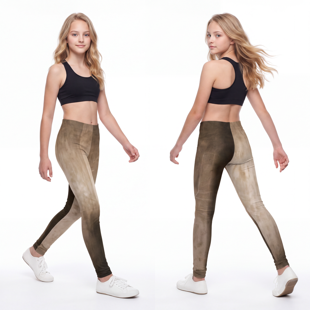 Youth Leggings - Shadows of the Citadel moody architectural...