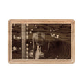 Wooden Cutting Board - Shimmering City Grid | Echovira...