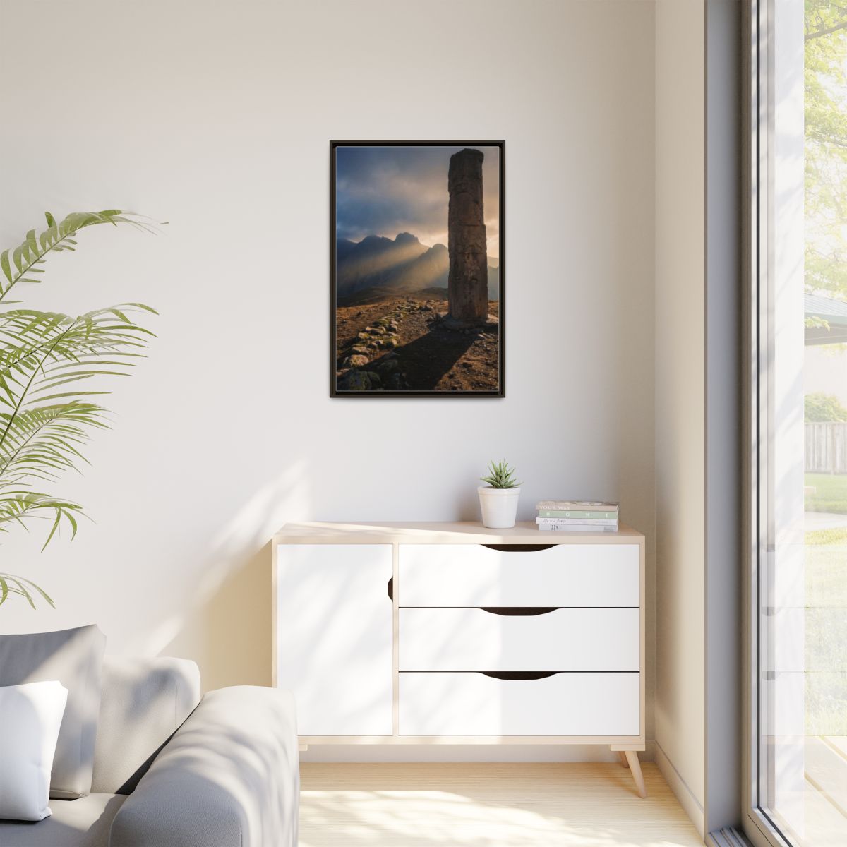 Matte Canvas, Framed - Mystic Monolith Ancient Persian... |...