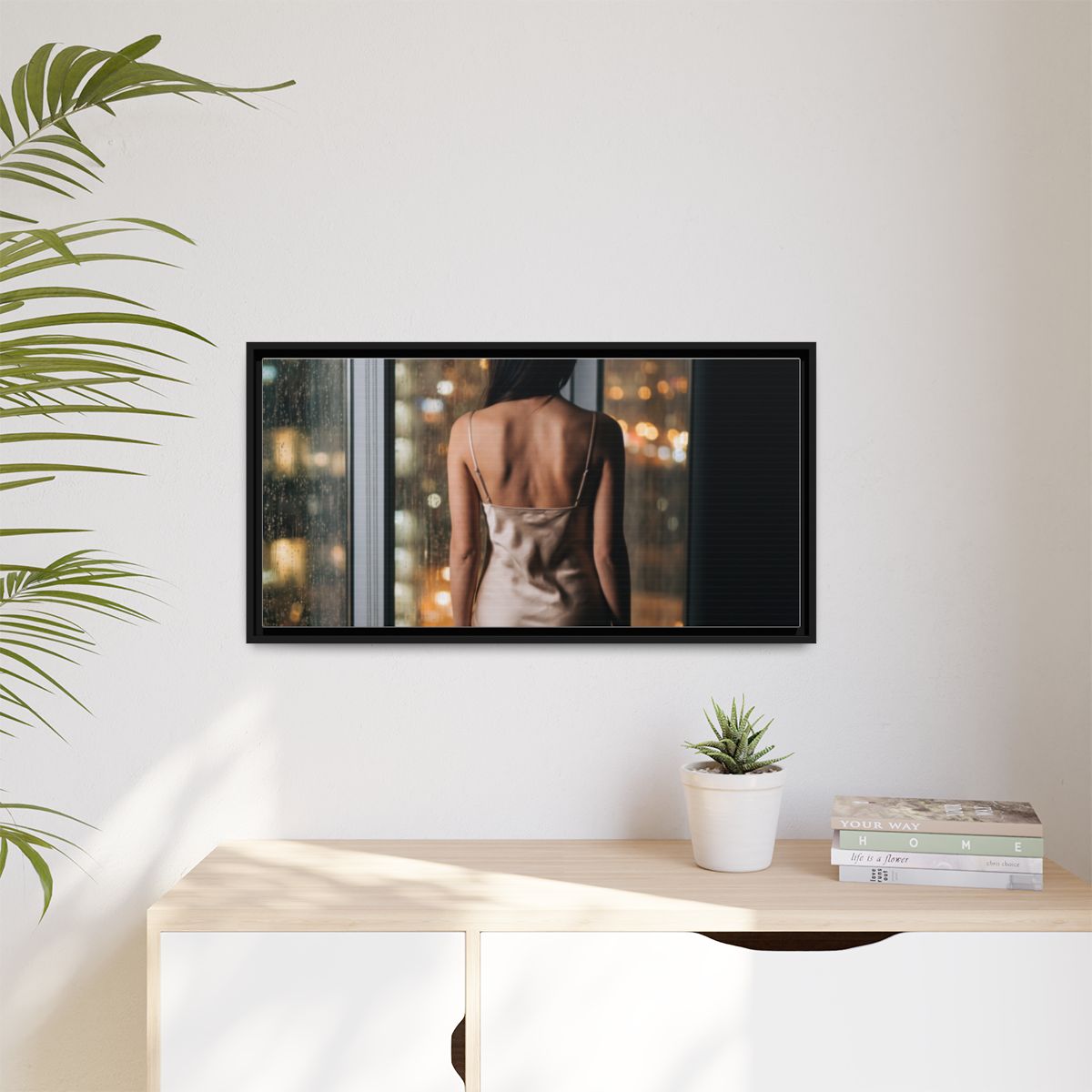 Framed Matte Canvas - Cinematic Nights — Black / 1.25"