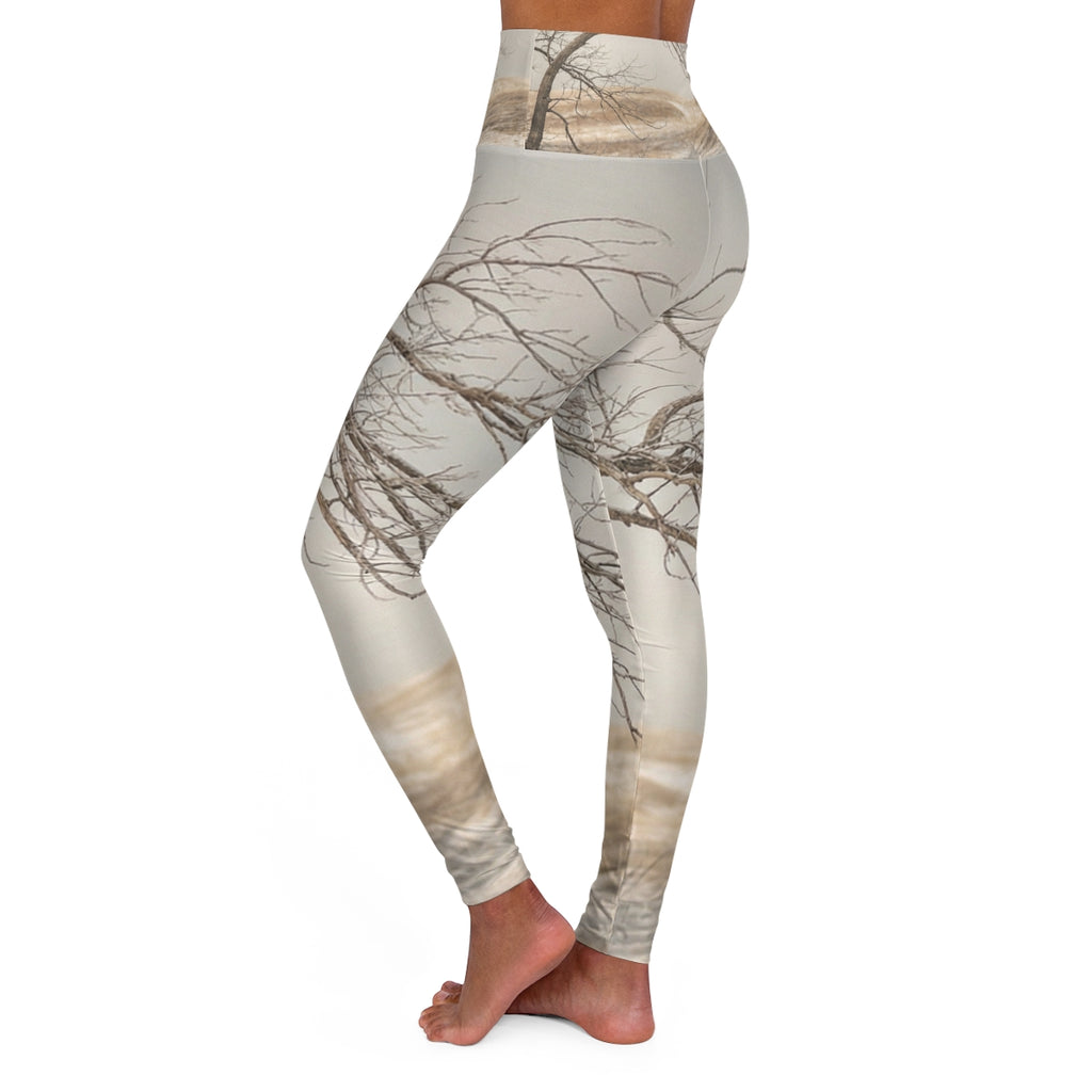 Yoga Leggings - Serene Minimalist Tree