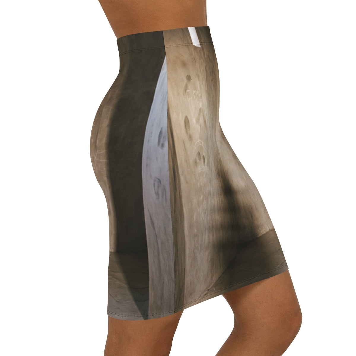 Women's Mid-Waist Pencil Skirt - Shadows of the Citadel... |...