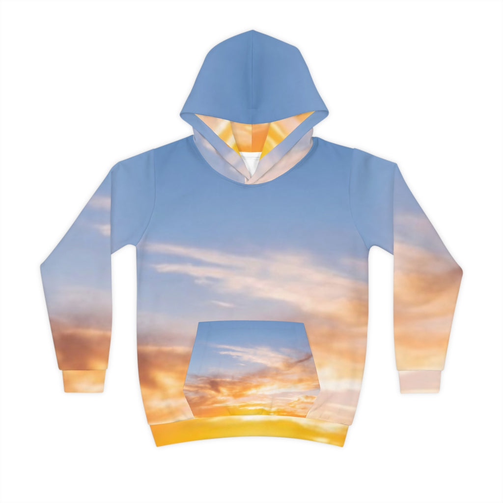 Children's Hoodie - Sunset Trail Trek | Echovira Gallery
