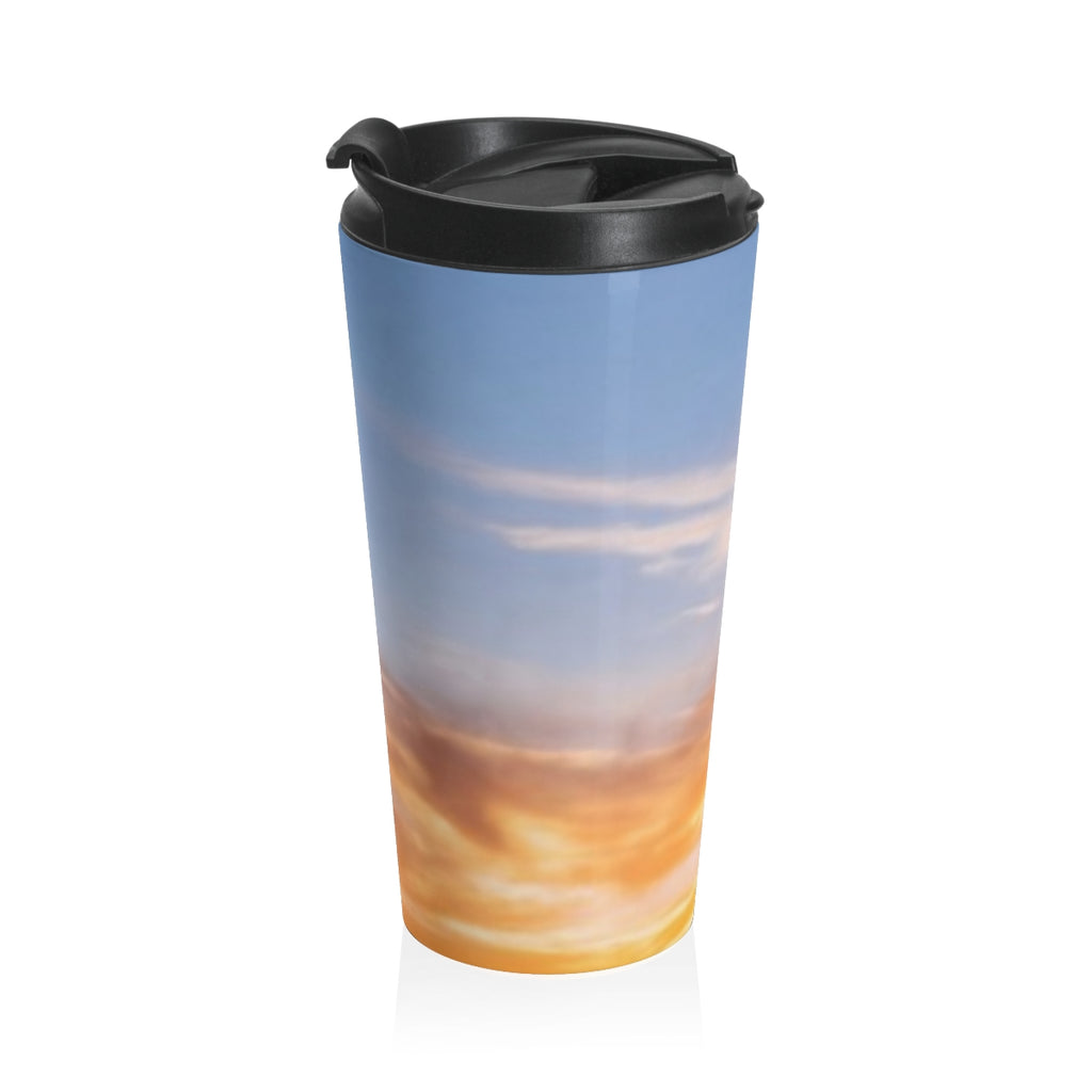 Stainless Steel Travel Mug - Sunset Ridge | Echovira Gallery