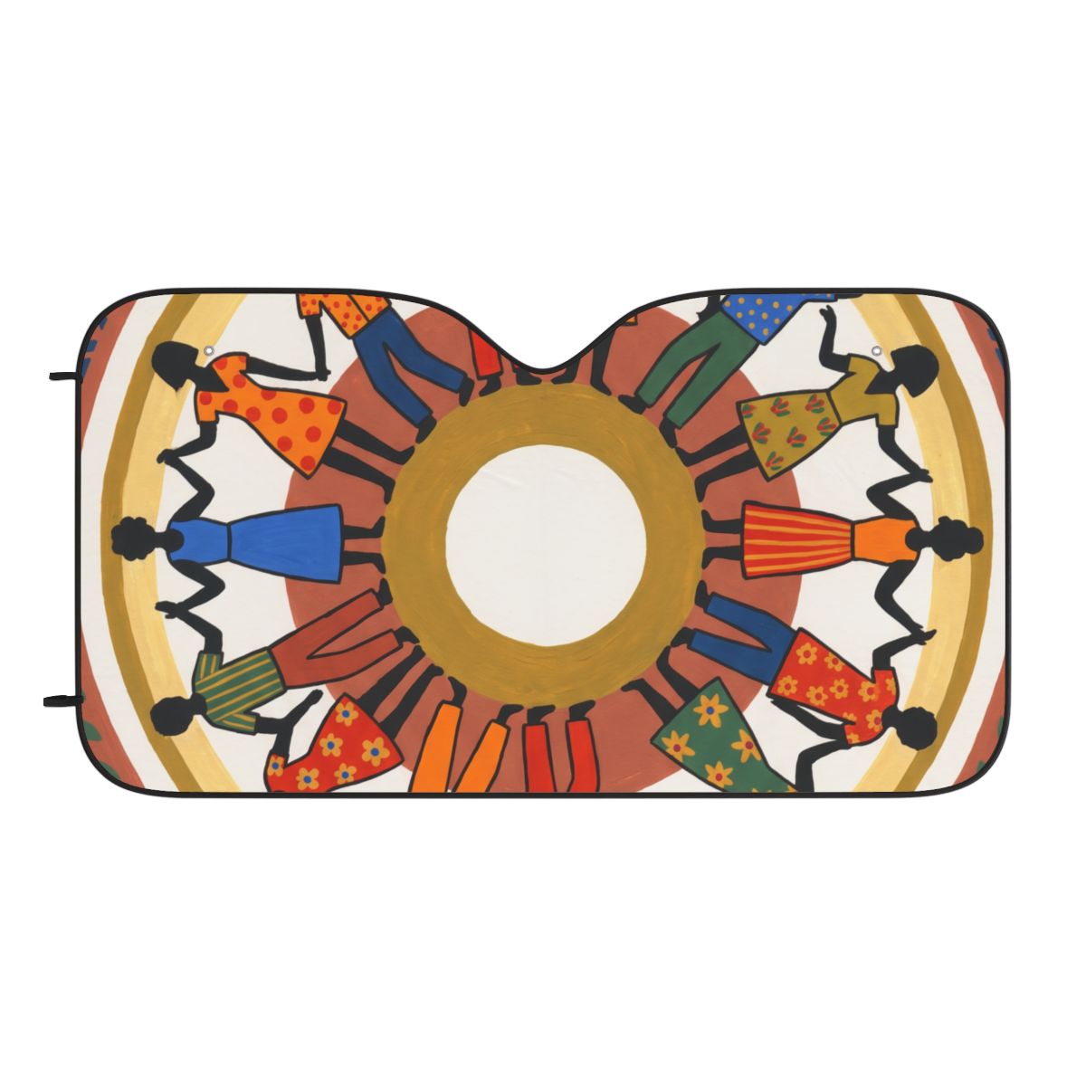 Car Sun Shades - Unity Mandala Folk Art (1 & 2 pcs) |...