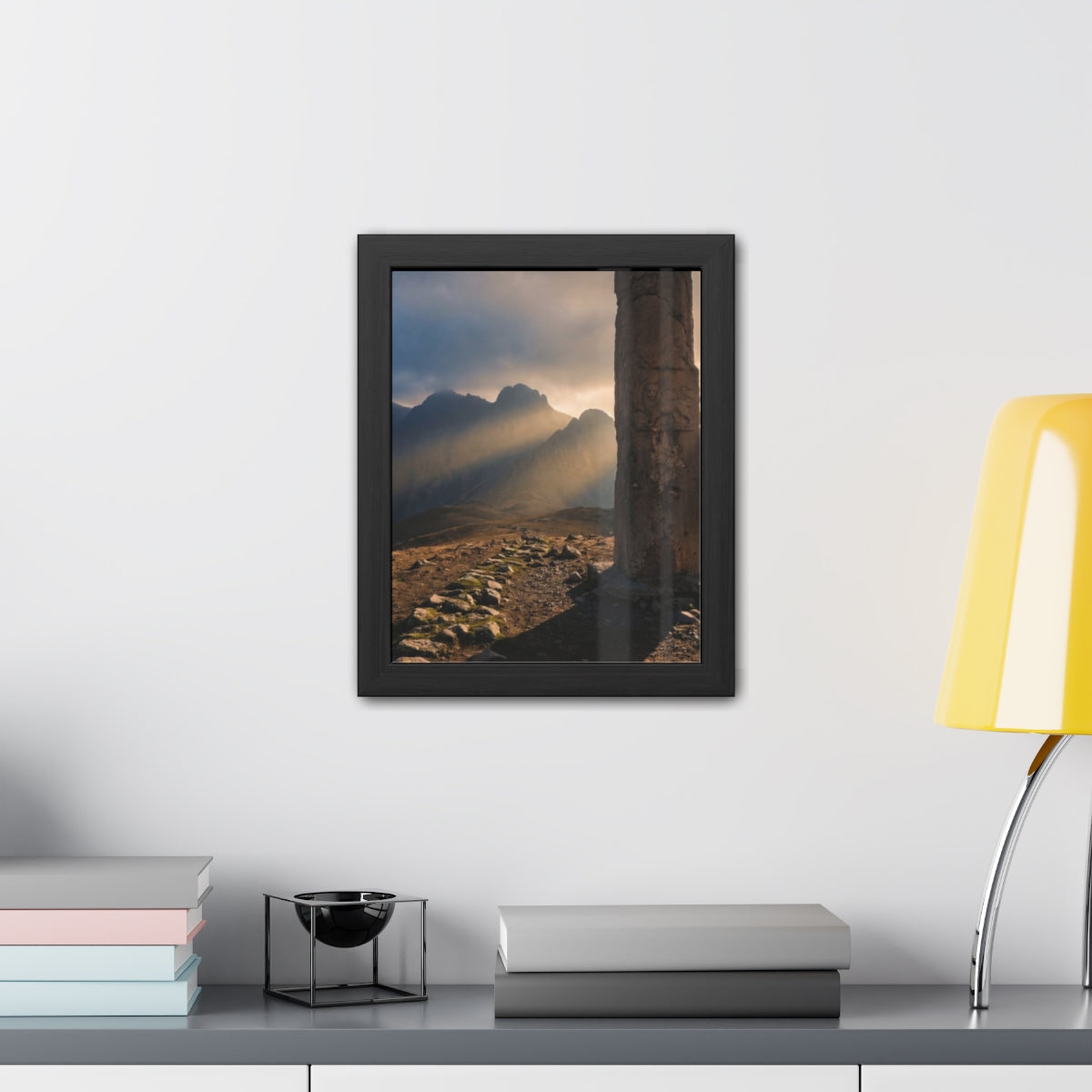 Framed Posters - Mystic Monolith Ancient Persian Mountain......