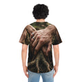 Men's Baseball Jersey Forest Roots Art