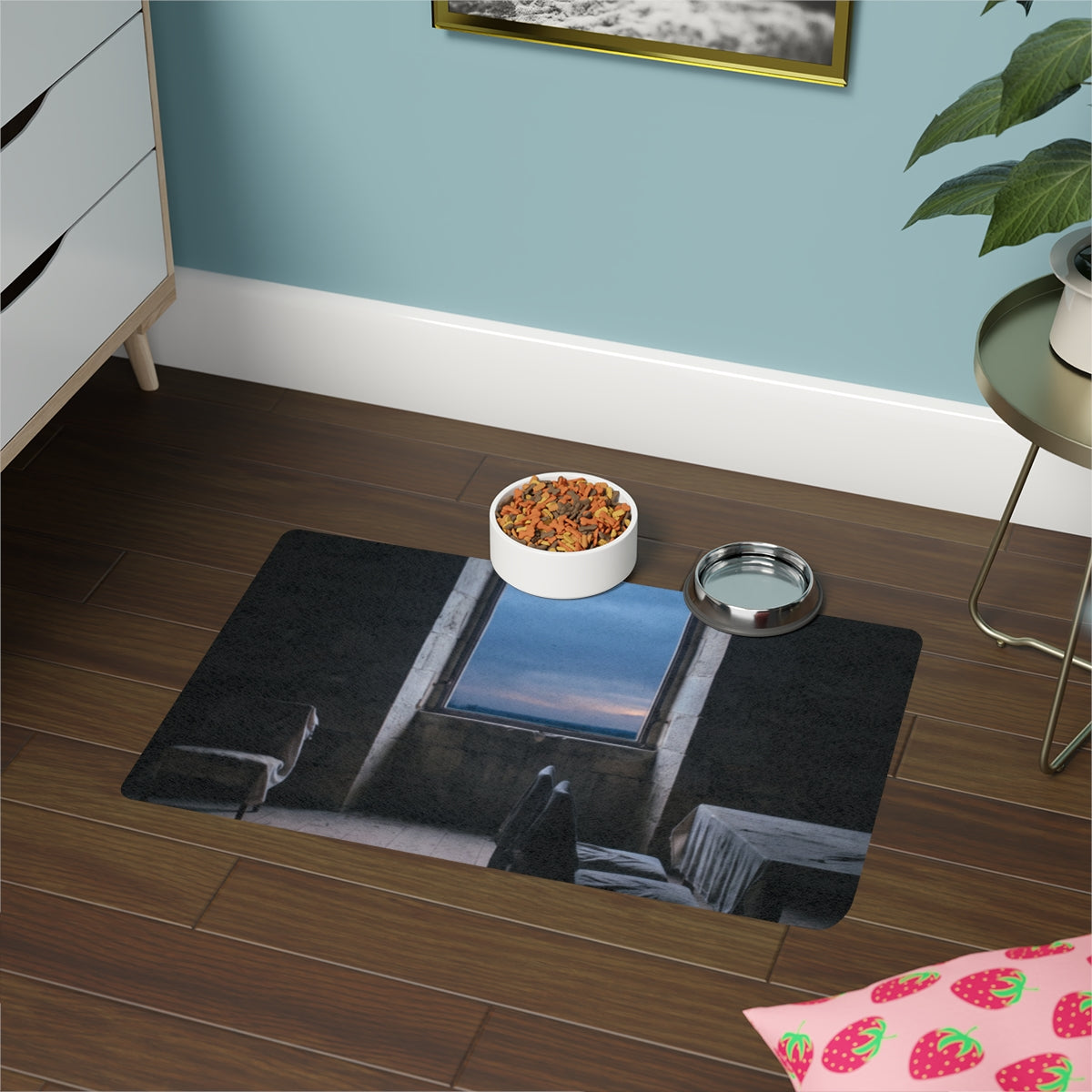 Pet Food Mat 12x18 - Twilight Sanctuary | Echovira Gallery