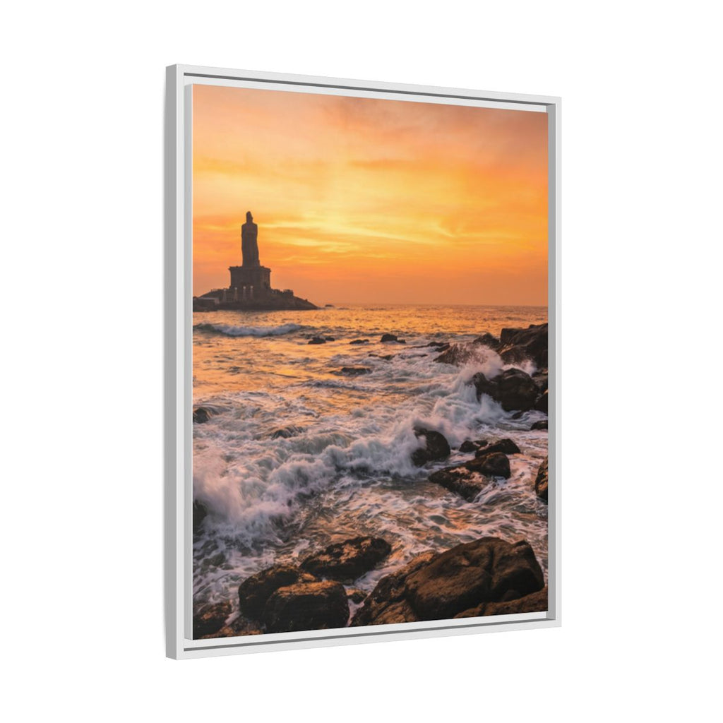 Framed Matte Canvas - Majestic Golden Coast