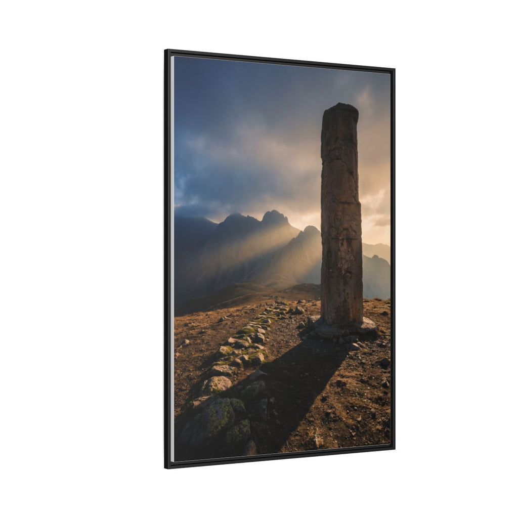 Framed Matte Canvas - Sun Peak
