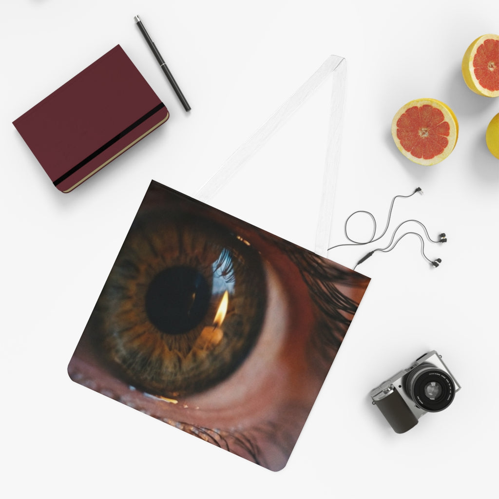 Shoulder Tote Bag - Amber Iris Reflection Fine Art Print |...