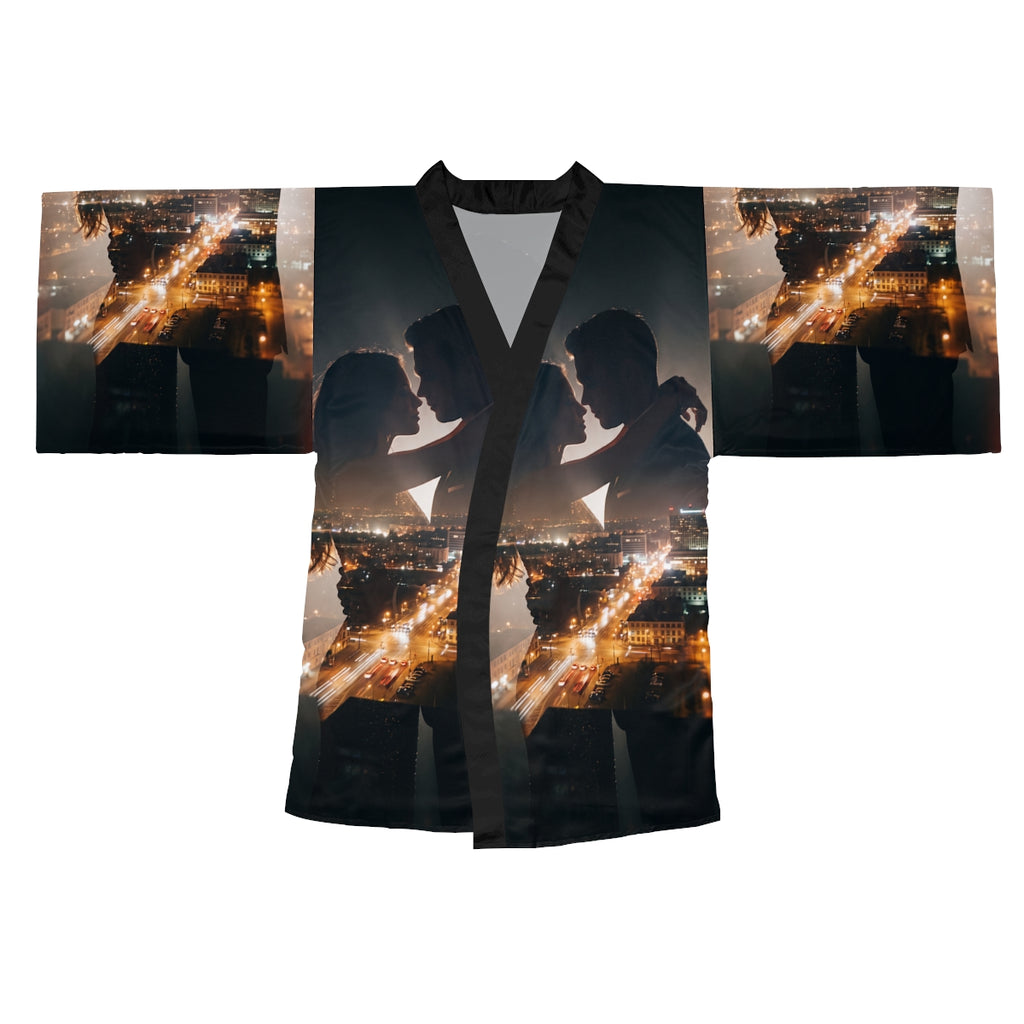 Kimono Robe - Midnight Metropolitan Romance | Echovira...