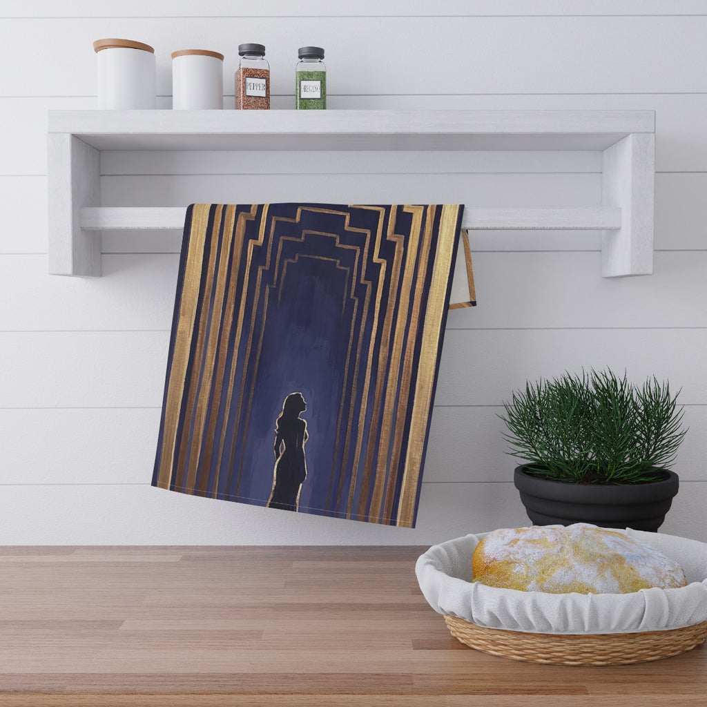 Tea Towels Set - Midnight Portal Art | Echovira Gallery