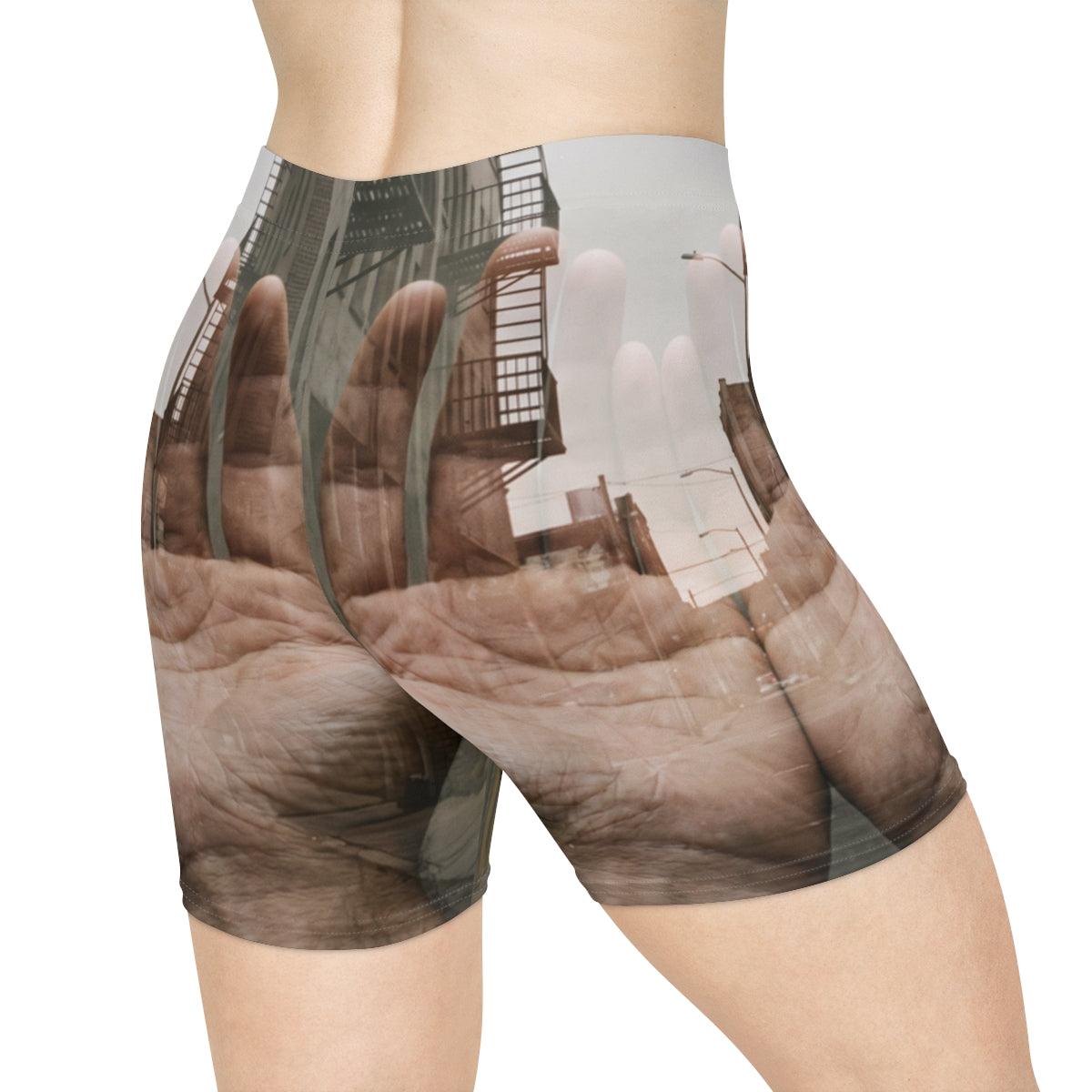Women's Biker Shorts - Urban Metamorphosis | Echovira...