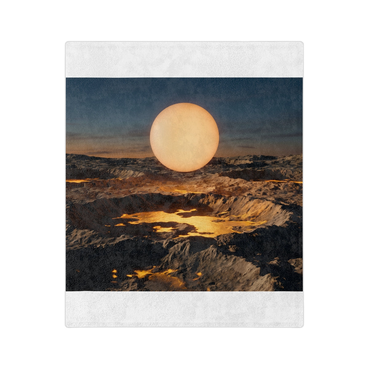 Velveteen Microfiber Blanket - Luminous Orbit Celestial... |...