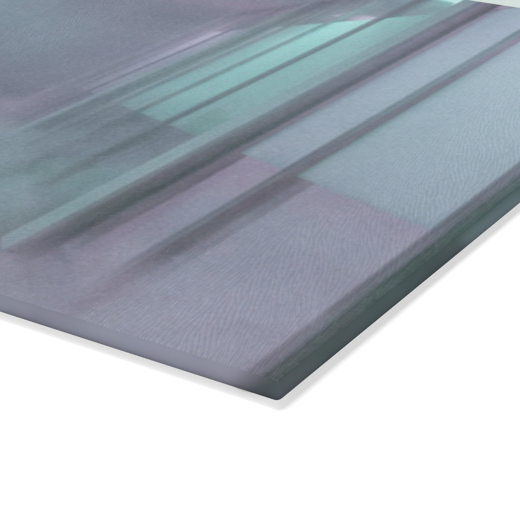 Glass Cutting Board - Liminal Corridor Fog Art Print |...