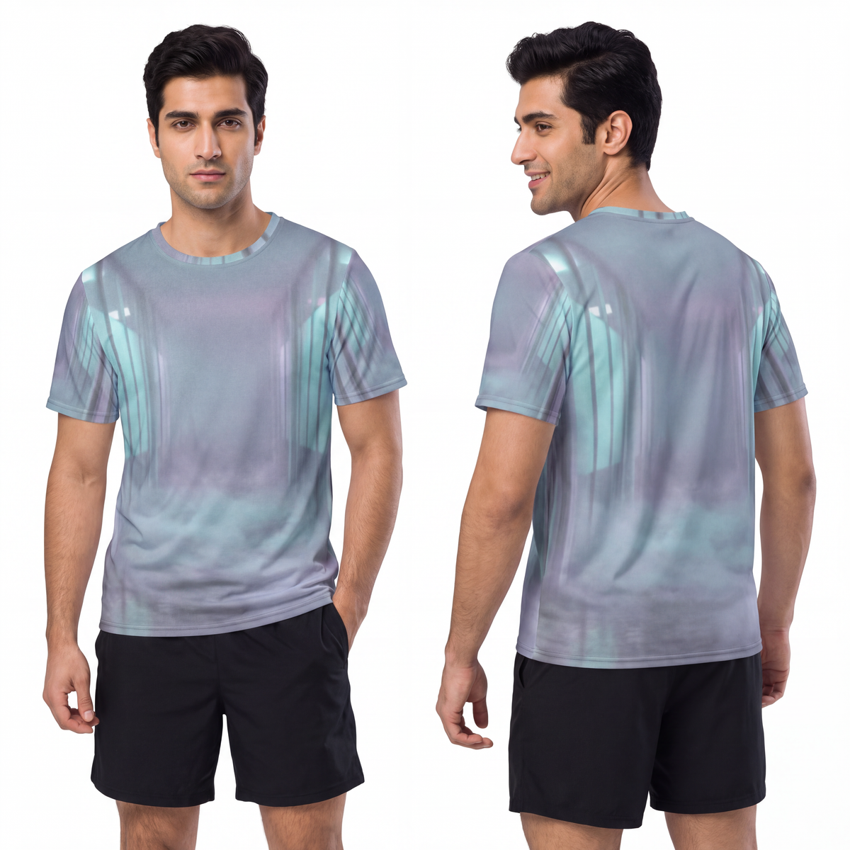 Men's Sports Jersey - Liminal Corridor Fog Art Print |...