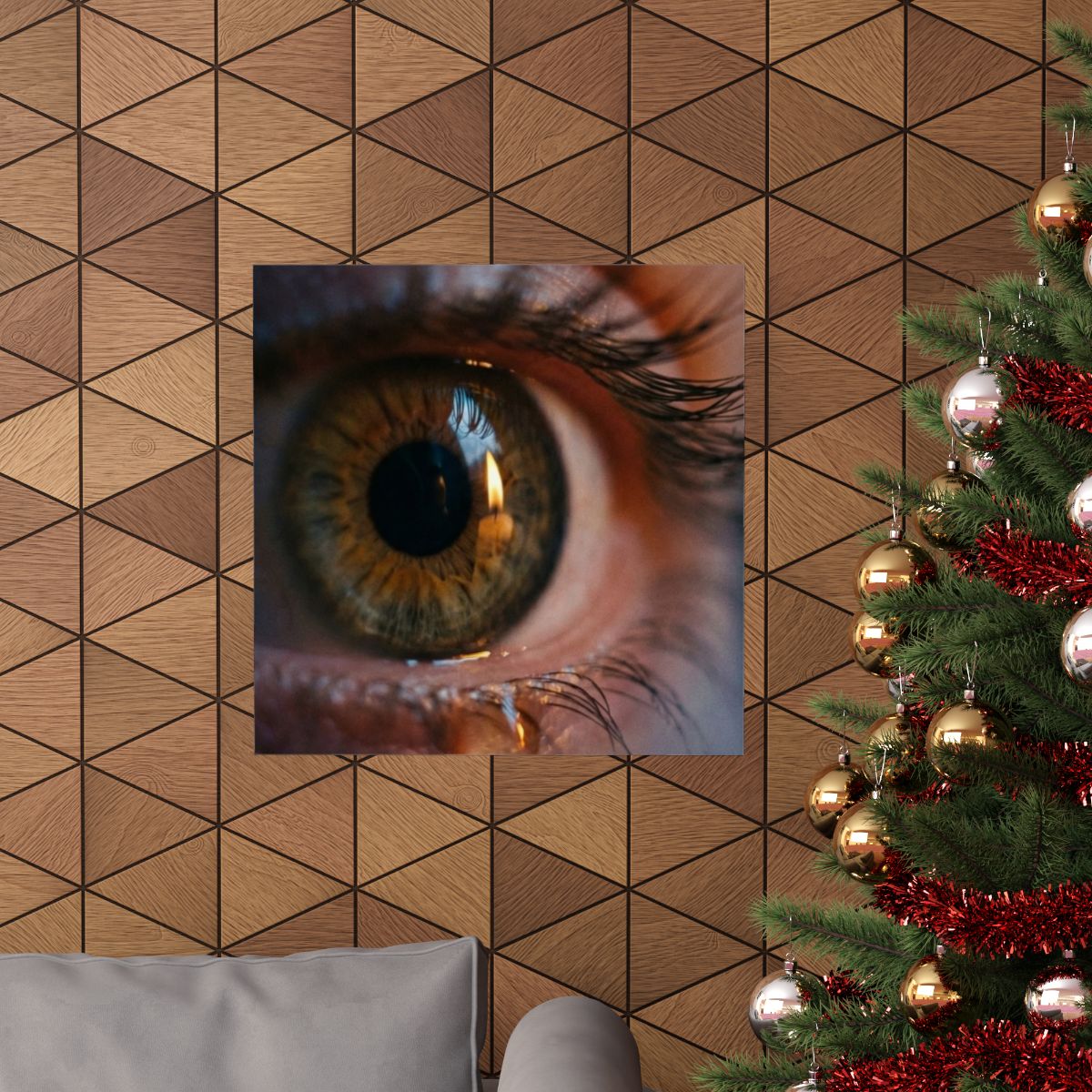 Matte Horizontal Posters - Amber Iris Reflection Fine Art......