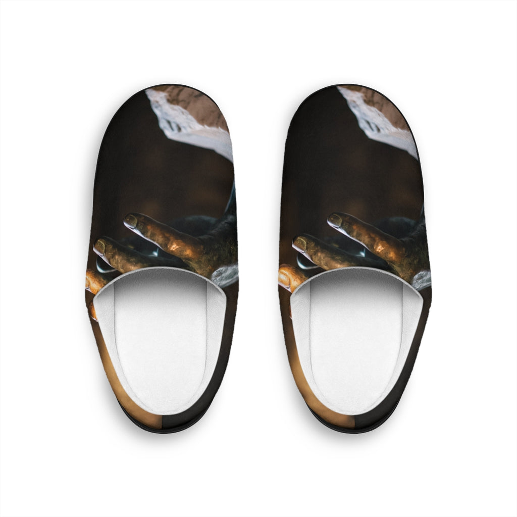 Women's Bronze Hand Classical Slippers