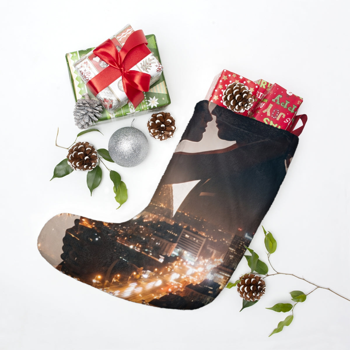 Christmas Stocking - Metropolitan Night | Echovira Gallery
