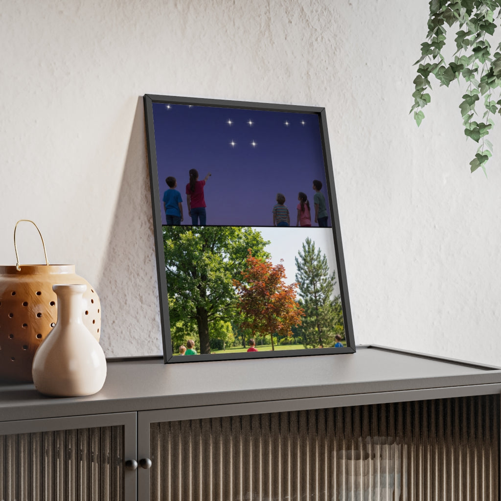 Wooden Framed Poster - Wonder — Portrait