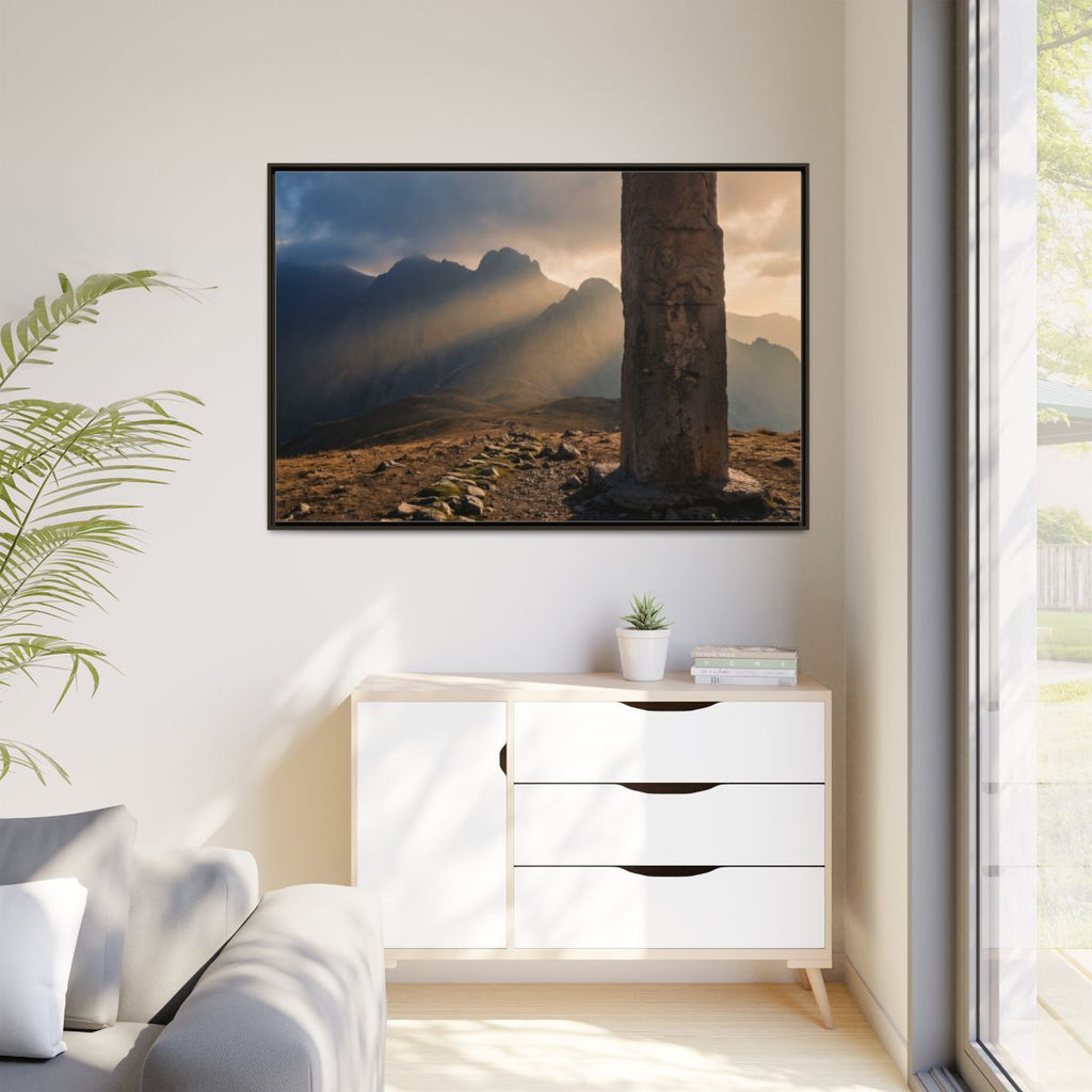 Matte Canvas, Framed - Mystic Monolith Ancient Persian... |...