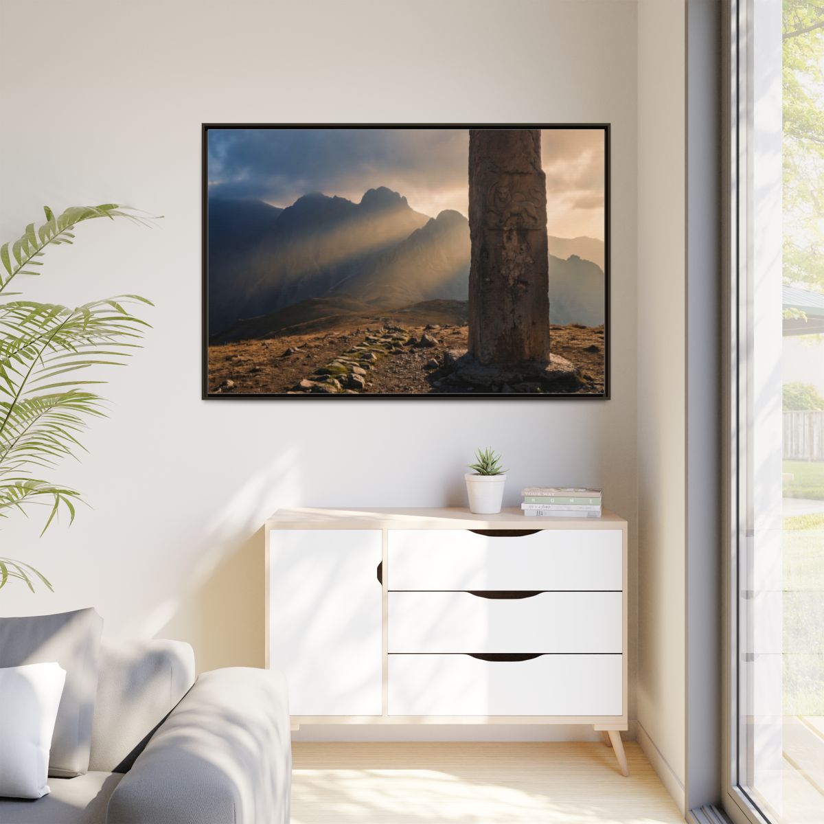 Matte Canvas, Framed - Mystic Monolith Ancient Persian... |...