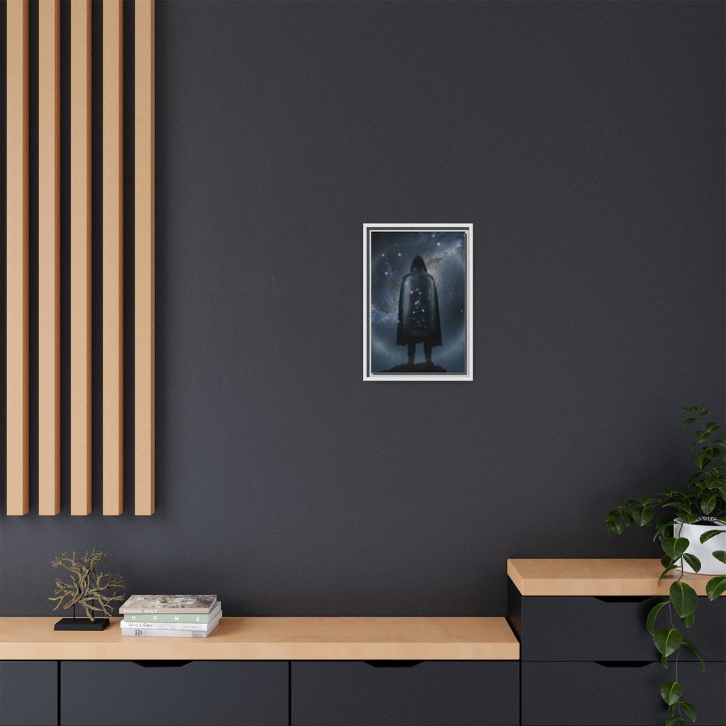 Framed Matte Canvas - Cosmic Sentinel — White / 1.25" (8×10...