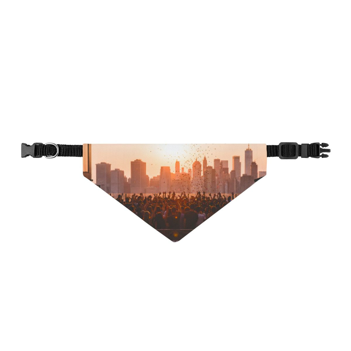 Clip-on Pet Bandana - City Lights | Echovira Gallery