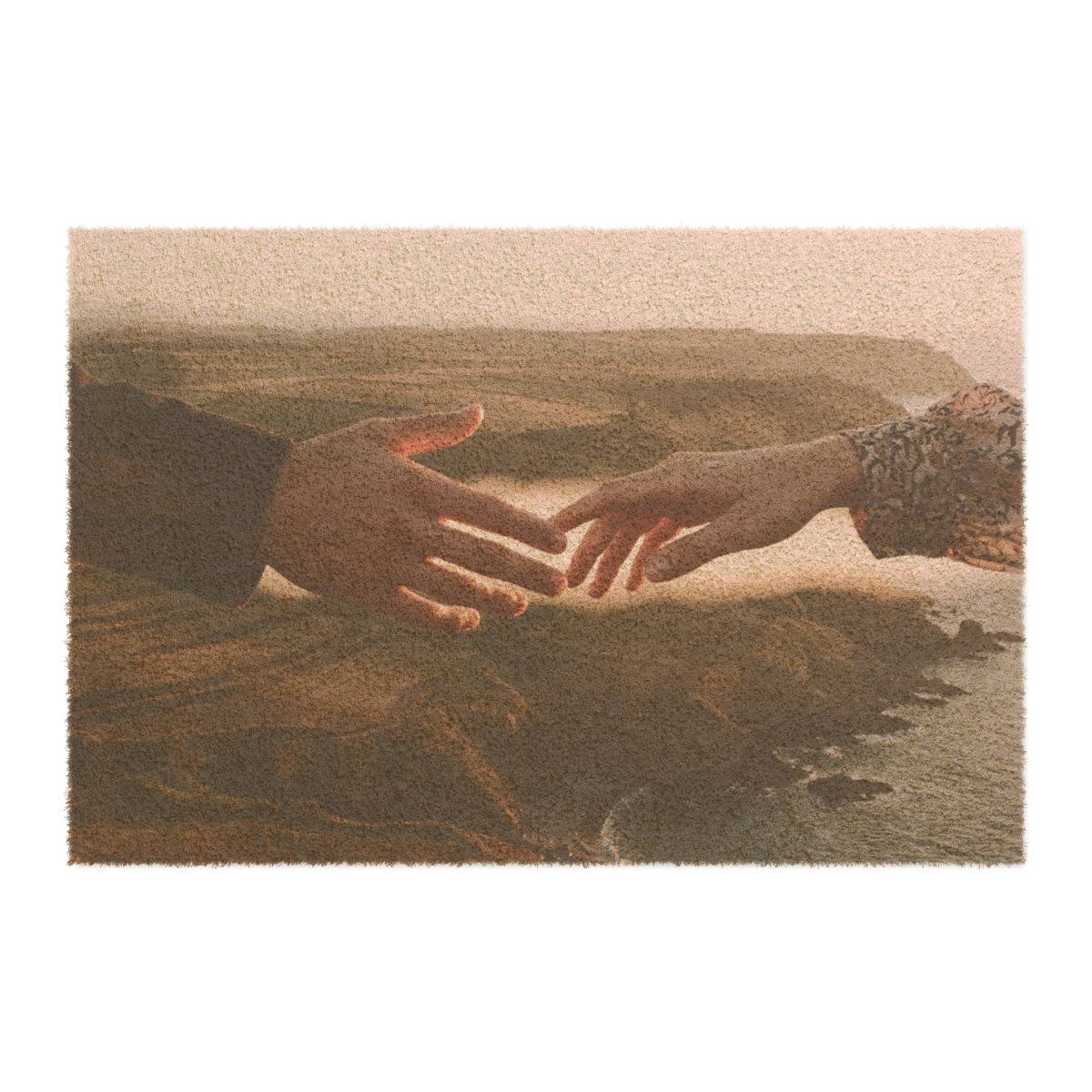 Doormat - The Infinite Touch | Ethereal Coastal Art |...