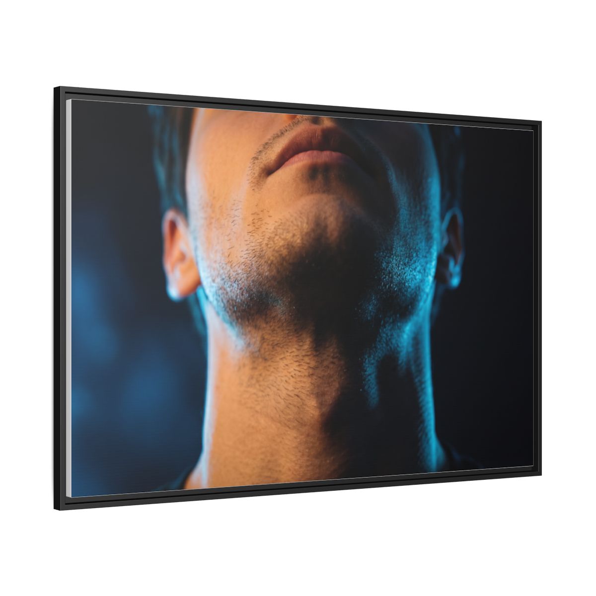Framed Matte Canvas - Neon Pulse Core — Black / 1.25"
