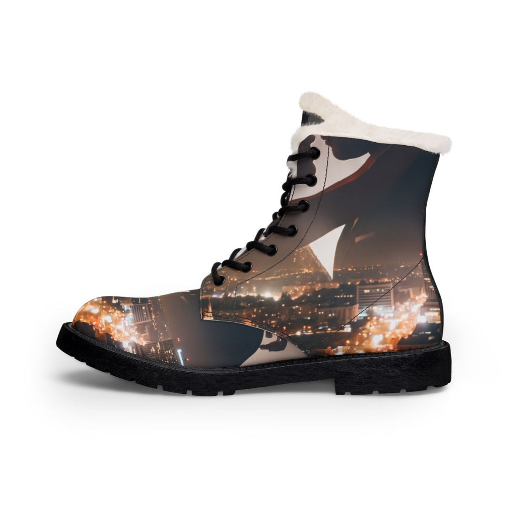 Women's Fur & Leather Boots - City Twilight | Echovira...