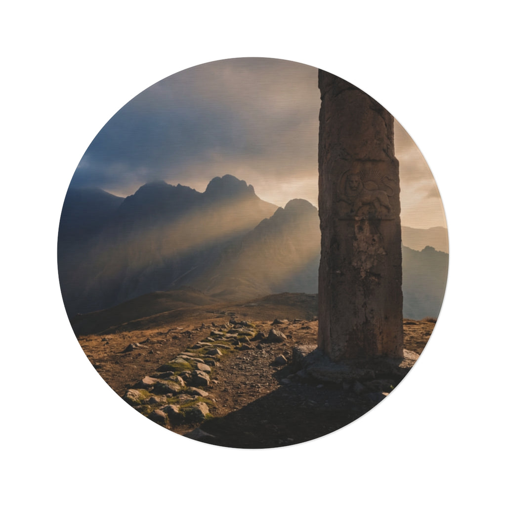 Round Rug - Cinematic Mountain Aura
