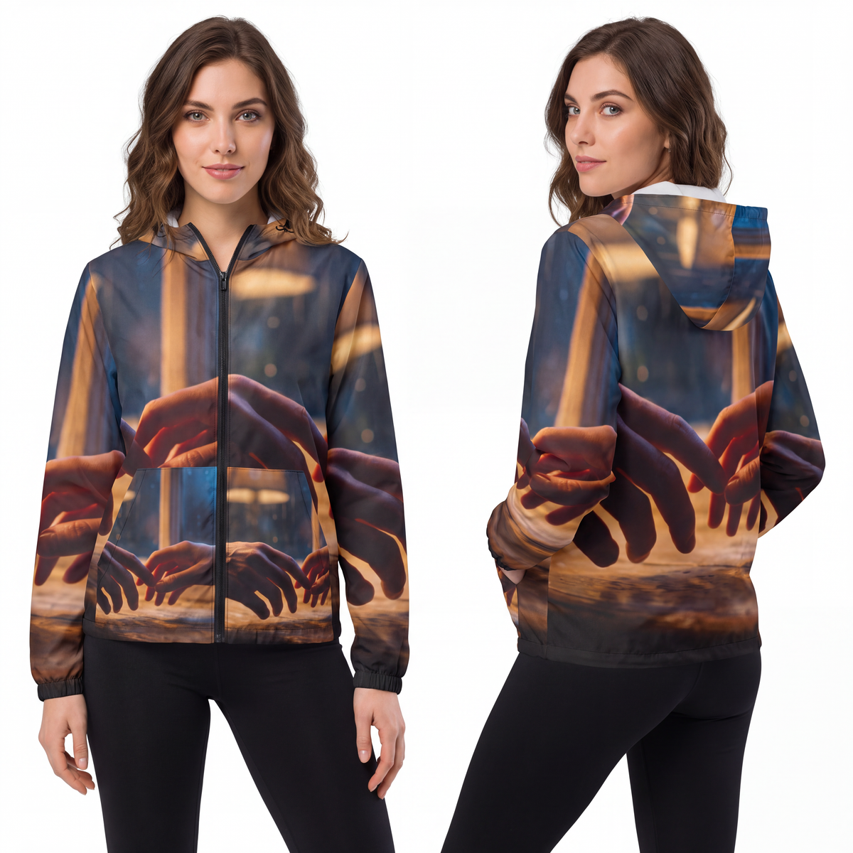 Unisex Windbreaker Jacket - Twilight Storm Protection |...