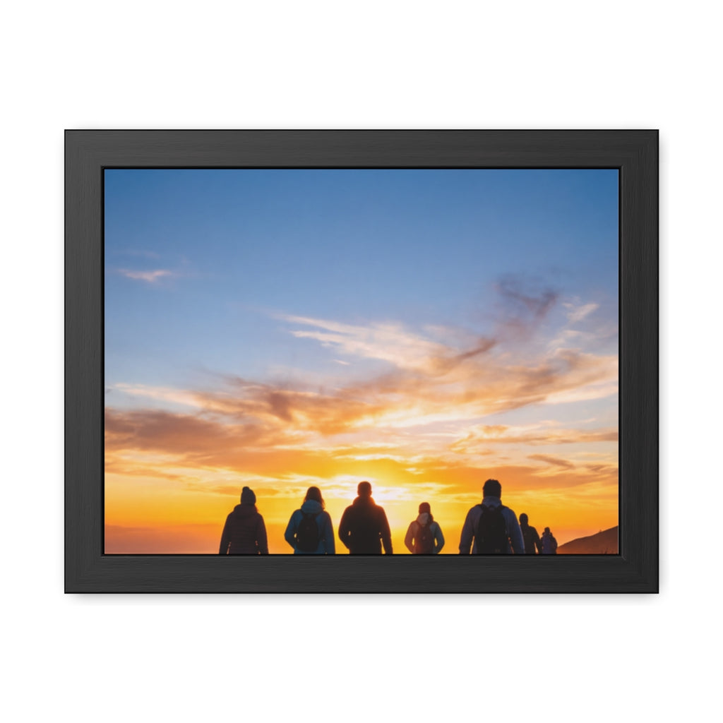 Framed Poster - Sunset Silhouette
