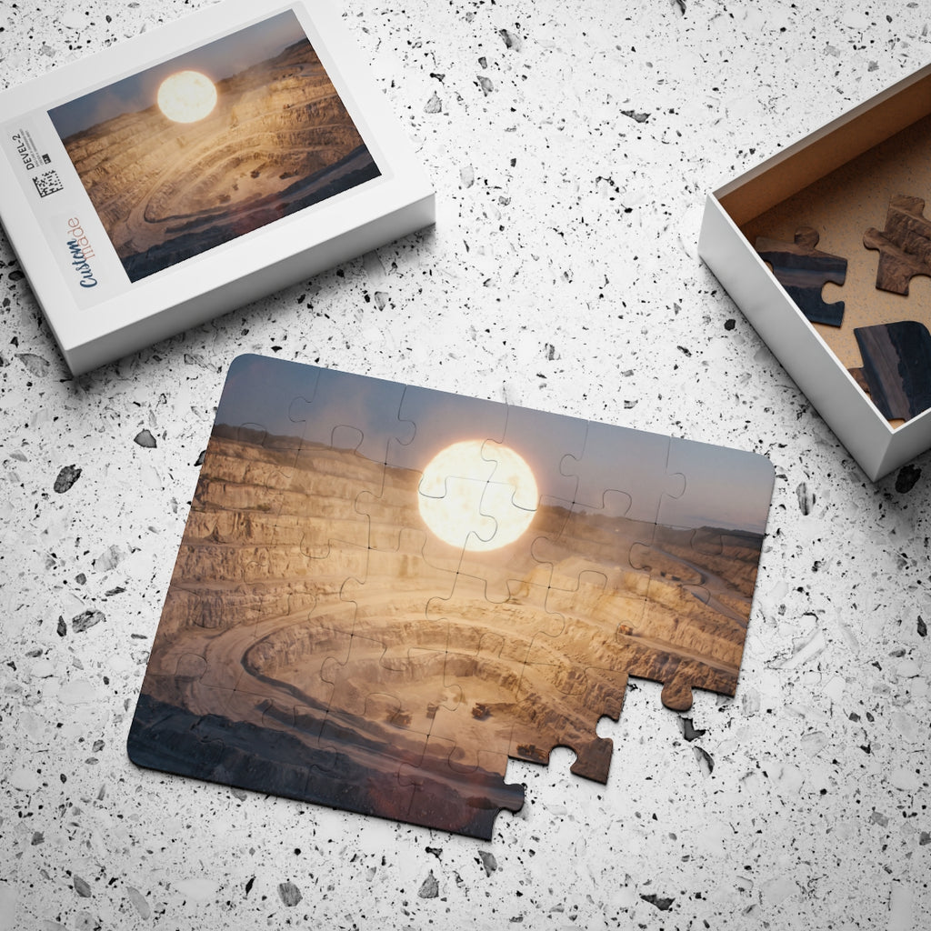Kids' Puzzle with Celestial Sun Quarry Art