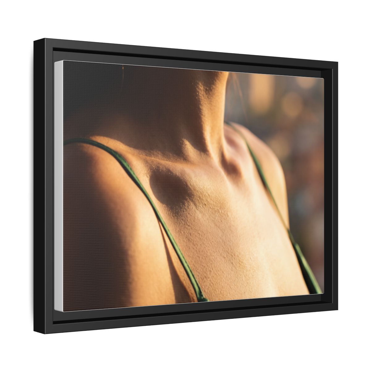 Matte Canvas Framed - Golden Hour Portrait — Black / 1.25"